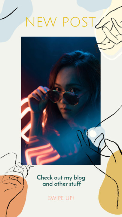 Instagram Story Maker with Hand Silhouettes