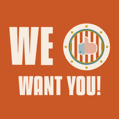 Political Instagram Post Maker Asking for Votes