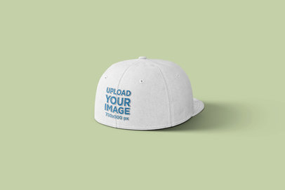 Back View Mockup of a Snapback Hat