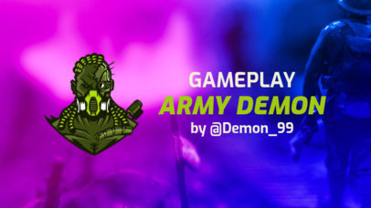 YouTube Banner Maker with a PUBG-Inspired Character and Bright Colors 1735p-2066