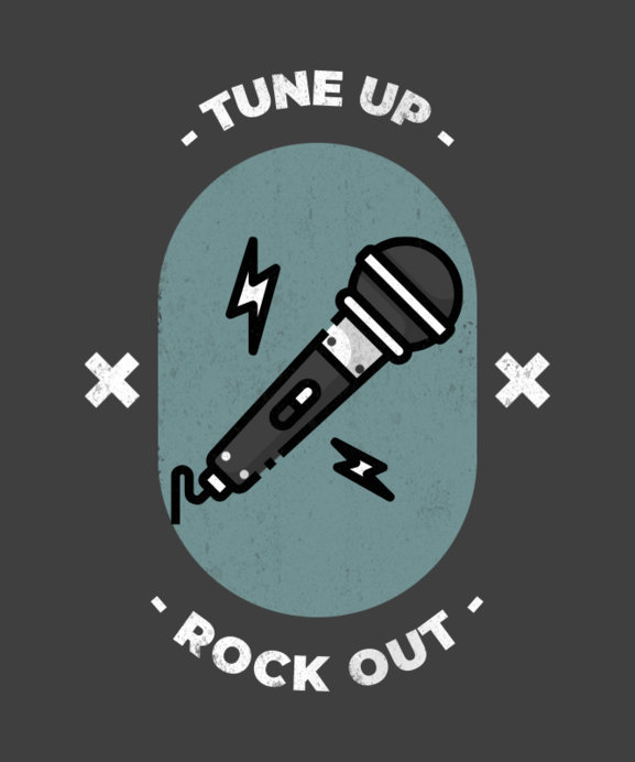 Placeit - Rocking T-Shirt Design Template