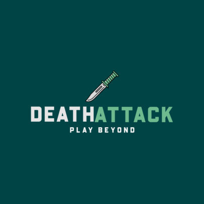 Gaming Logo Generator with a Knife Icon