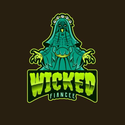 Gaming Logo Generator Featuring an Evil Witch Graphic