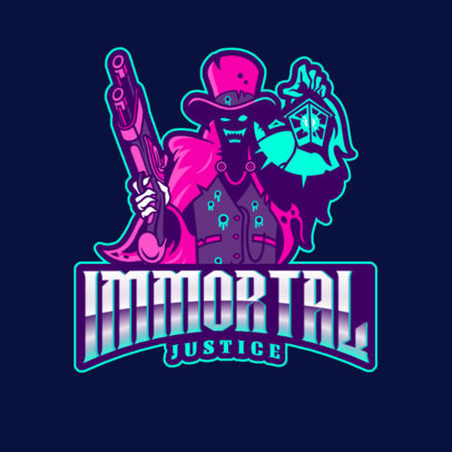 Gaming Logo Maker with a Spooky Character Graphic