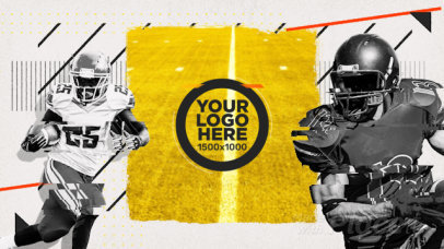 Football-Themed Intro Maker for a Logo Reveal with a Customizable Slogan 
