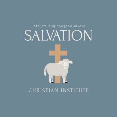 Christian Institute Logo Design Template