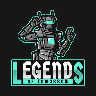 Gaming Logo Maker Based on Apex Legends Featuring a Robot 2791i