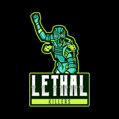 Logo Maker Based on Apex Legends Featuring a Lethal Warrior