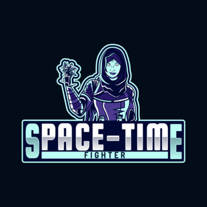 Gaming Logo Maker Based on Apex Legends with a Female Fighter Clipart