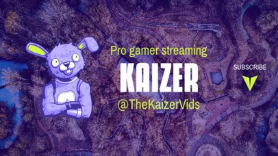 YouTube Banner Maker for Gaming Vloggers with PUBG-Inspired Characters 2070d