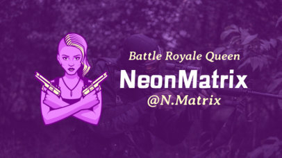 YouTube Banner Maker Featuring a PUBG-Inspired Female Character 2070f