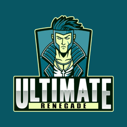 Apex Legends-Inspired Logo Maker with a Tough-Looking Character