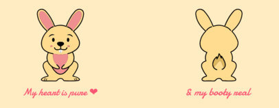 Mug Design Generator Featuring a Funny Bunny Graphic