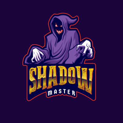 Gaming Logo Template Featuring a Hooded Entity