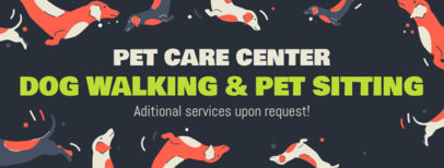 Facebook Cover Template Featuring Pets Illustrations