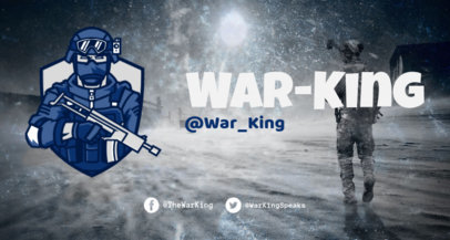 Rainbow Six Siege Allusive Twitch Banner Creator with a Special Unit Soldier Clipart 2080a