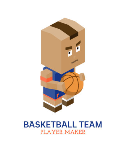 T-Shirt Design Maker Featuring Basketball Players 