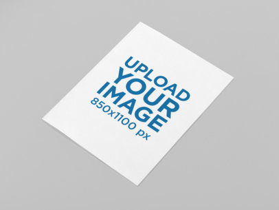 Mockup of a Closed Coloring Book Against a Solid Background 30941