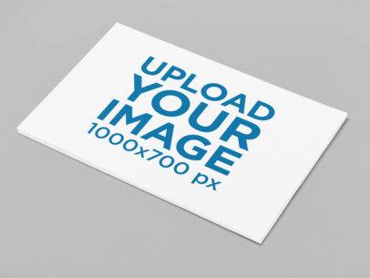 Mockup of a Horizontal Paperback Book 