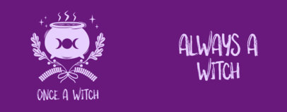 Mug Design Template with a Witch Pot Graphic