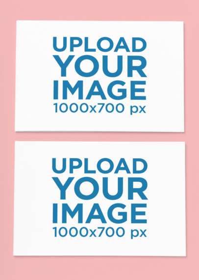 Mockup of Two Horizontal Paperback Books