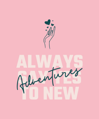 T-Shirt Design Maker Featuring a Girly Typography 2112g