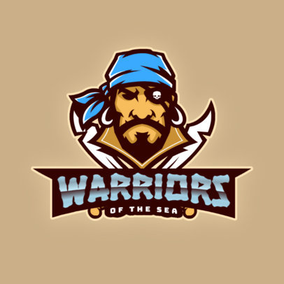 Gaming Logo Maker Featuring a Pirate Graphic