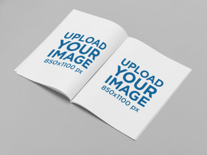 Coloring Book Mockup Placed on a Solid Background 30940