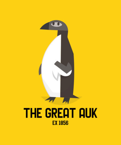 T-Shirt Design Creator with a Memorial for an Extinct Animal 197b-el1