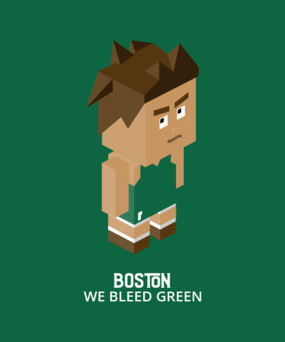 Sports T-Shirt Design Maker Featuring a Mad Basketball Player