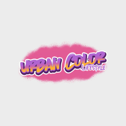 Clothing Brand Logo Generator Featuring a Colorful Graffiti Style
