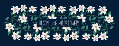 Mug Design Template Featuring a Floral Pattern