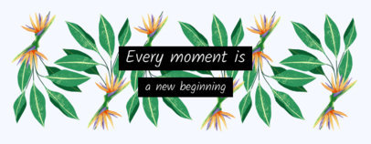 Mug Design Template with Illustrated Crane Flowers