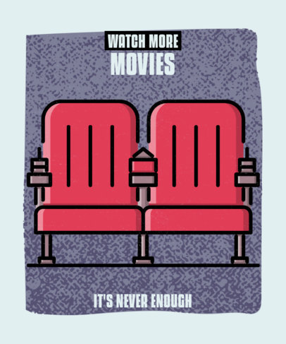 Movie-Themed T-Shirt Design Template