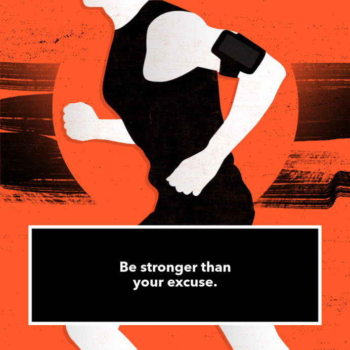 Motivational Instagram Post Template for a Fitness Advocate