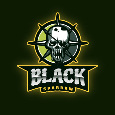 Logo Maker Featuring a Sinister Skull