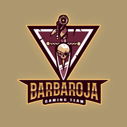 Pirate-Themed Logo Maker for a Gaming Team