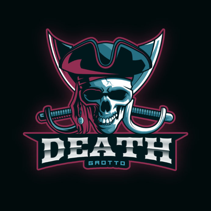 Placeit - Online Logo Maker with an Illustrated Pirate Skull