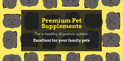 Twitter Header Maker for a Pet Supplements Store 2121b