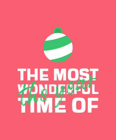 Christmas-Themed T-Shirt Design Maker with Cheerful Phrases