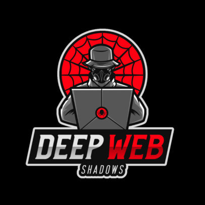 Gaming Logo Maker Featuring a Deep Web Hacker 2815o