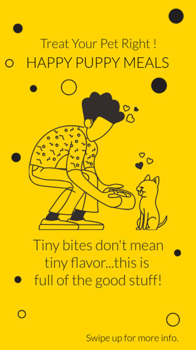 Illustrated Instagram Story Template for a Pet-Related Account