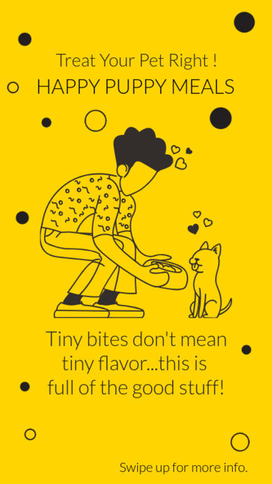 Illustrated Instagram Story Template for a Pet-Related Account