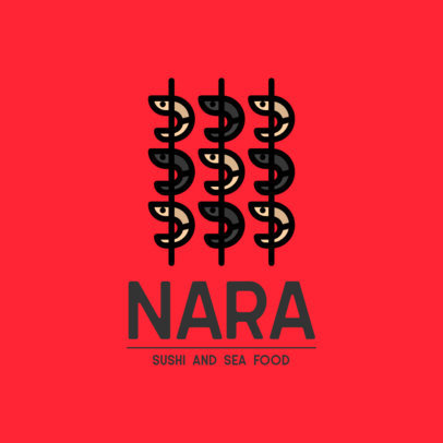 Logo Template for a Modern Seafood Restaurant