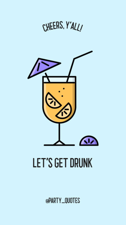 Instagram Story Maker with Party Graphics and Quotes