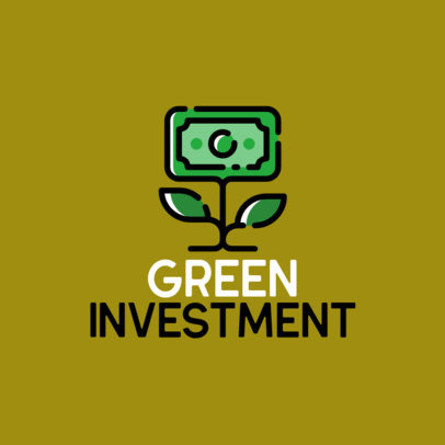 Online Logo Template for an Investment Company with a Modern Icon