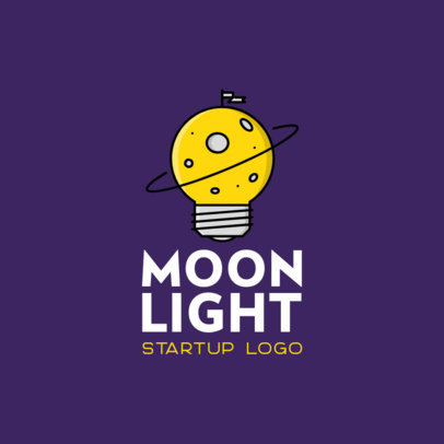 Startup Logo Generator with a Moon Graphic