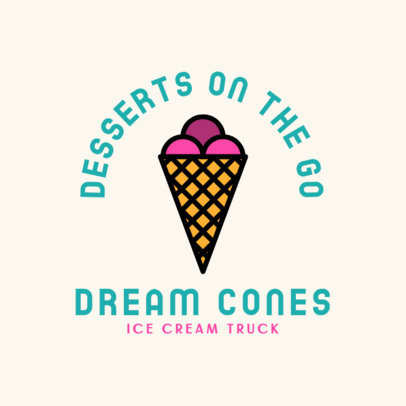 Simple Online Logo Maker for an Ice Cream Truck