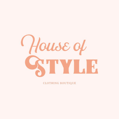 Script Logo Creator for a Clothing Boutique