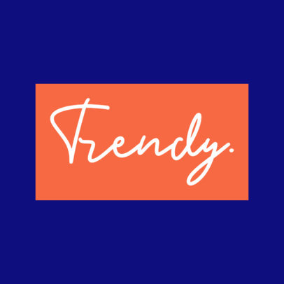 Minimalistic Clothing Brand Logo Template With a Script Font 1936l-2837